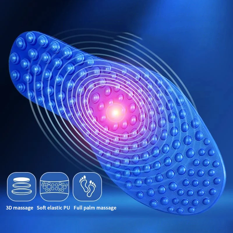 نعال داخلية ناعمة للرياضة والأحذية الكاجوال، لوح تدليك ضغط الإصبع، أحذية للرجال والنساء، تعب القدم القتالية، زوج واحد #3