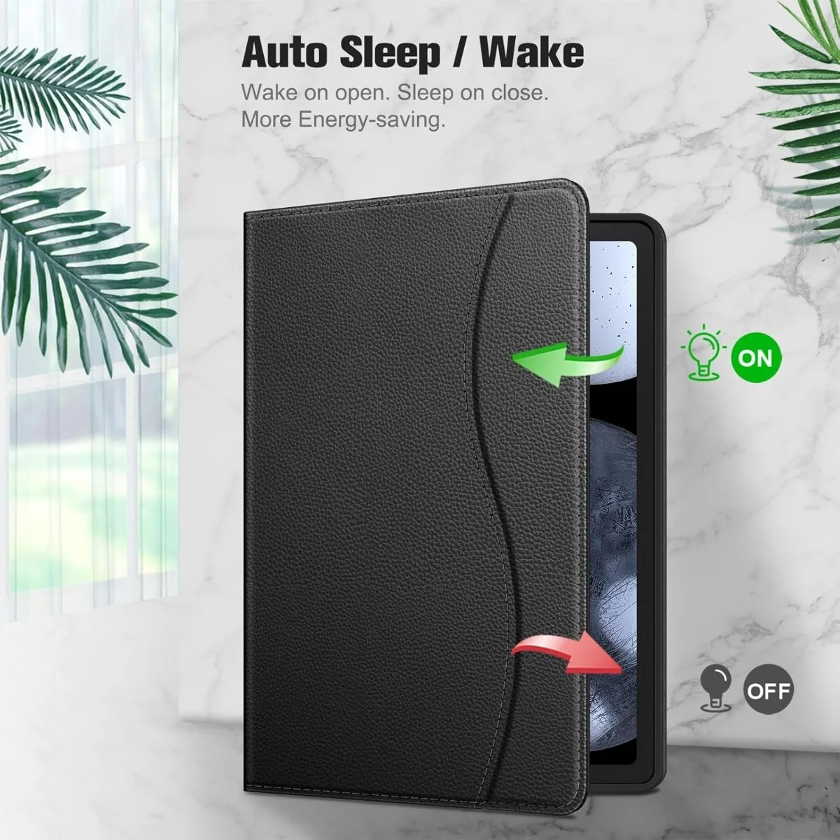 

Case for Samsung Galaxy Tab A9+ A9Plus 11 Inch with Pen Holder, Multi-Angle Soft TPU Back Cover with Pocket Auto Wake/Sleep
