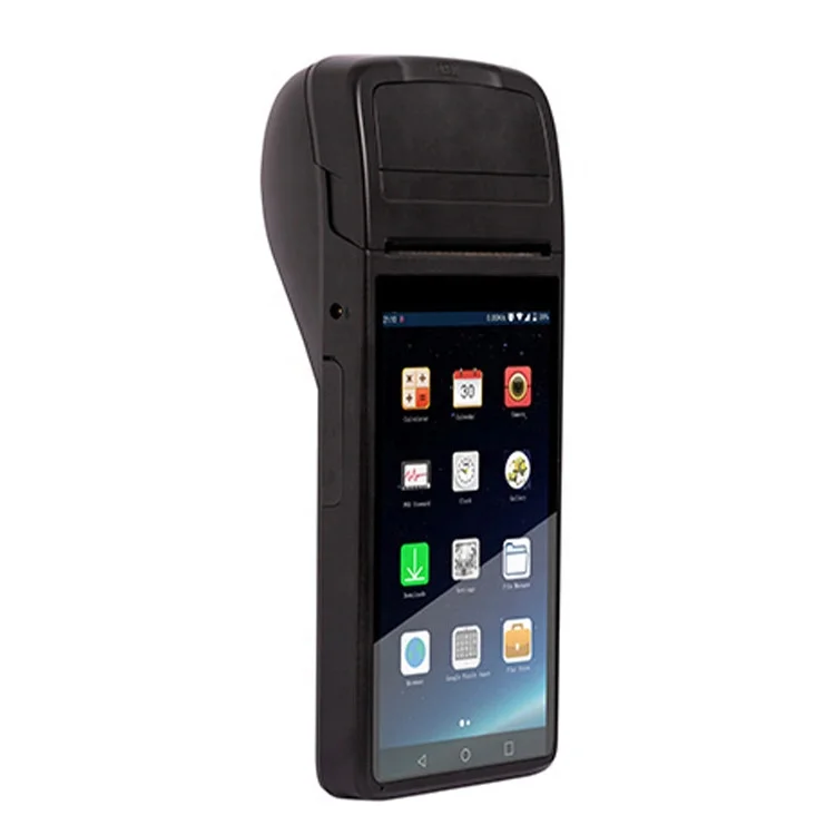 PDA Industrial Barcode Scanner Android Data Collector Long Rugged Android PDA Wireless Handheld Device Built in Thermal Printer