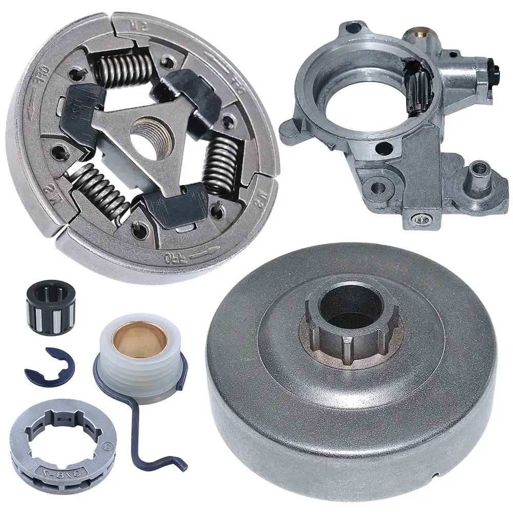 Piñón de embrague de 3/8 ", rodamiento de engranaje helicoidal para Stihl MS361, 044, 046, MS440, MS460