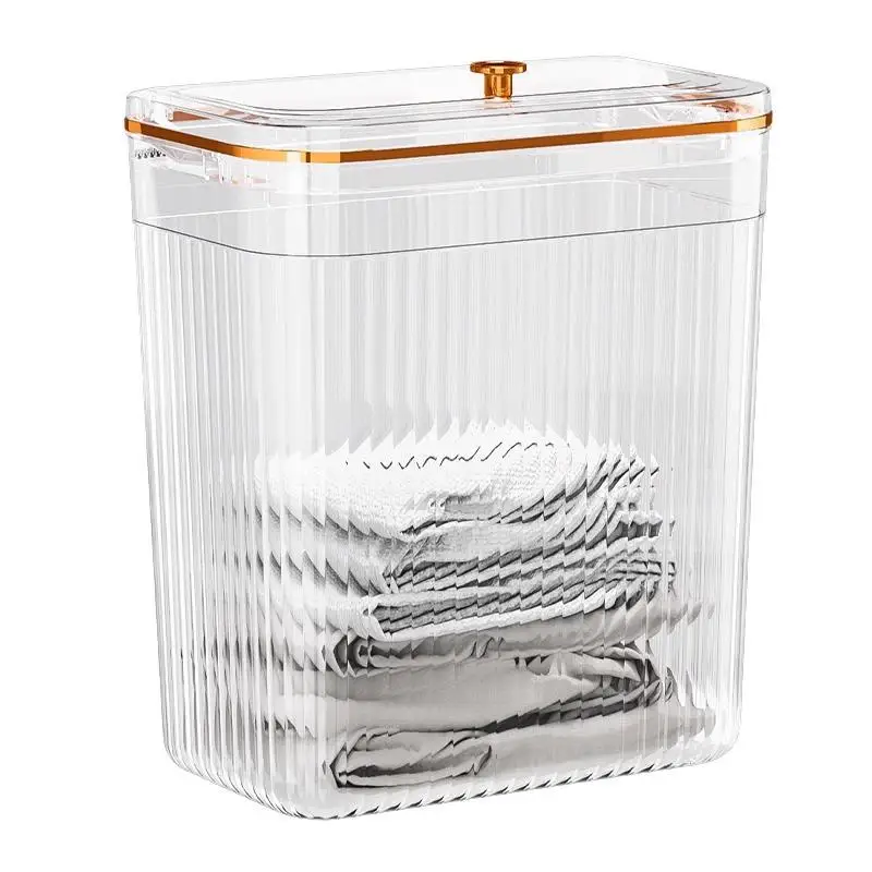 Bathroom Laundry Hamper Dirty Clothes Storage Basket Wall Mounted Washing Bathing Clothes Organizer Home Use Bucket - view 5