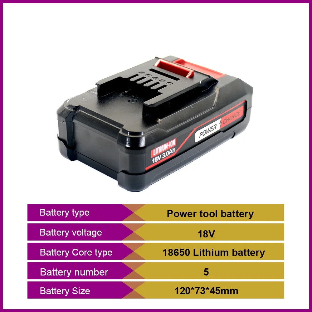 FOR EINHELL 18V Battery Rechargeable Lithium Ion Power Tool Battery 3Ah Long-Lasting Lightweight for building site project