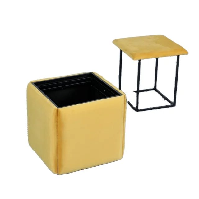 

Rubik's Cube Combination Stool Can Be Stacked Low Stool Multi-functional Sofa Stool Mobile Storage Creative Small Chair for Home