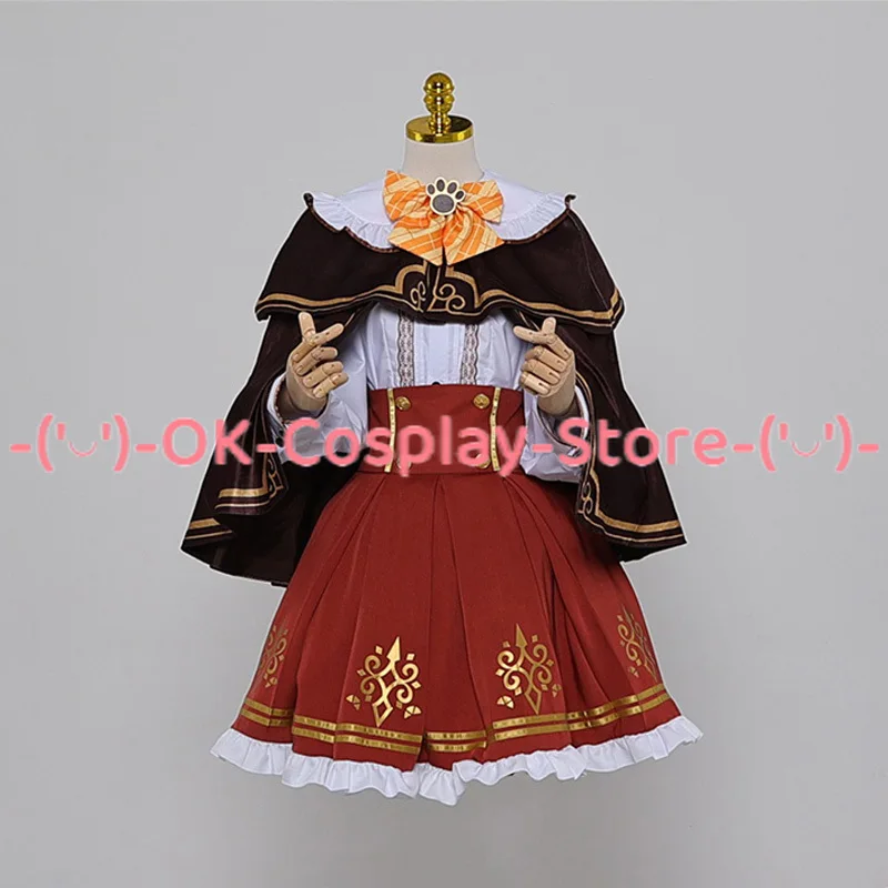 Inugami Korone Cosplay Kostüm Vtuber Cosplay Frauen niedlichen Party Kleid Anzug Halloween Karneval Uniformen nach Maß