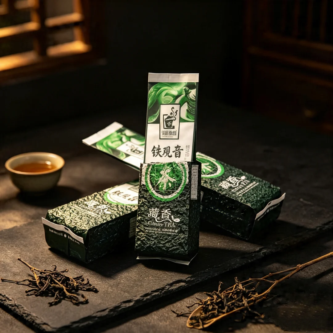 Black Oolong Tea Bag 250g Thick Aluminum Foil Bag Milk Flavored Oolong Vacuum Green Oolong Tea Bag TaiWan Origin