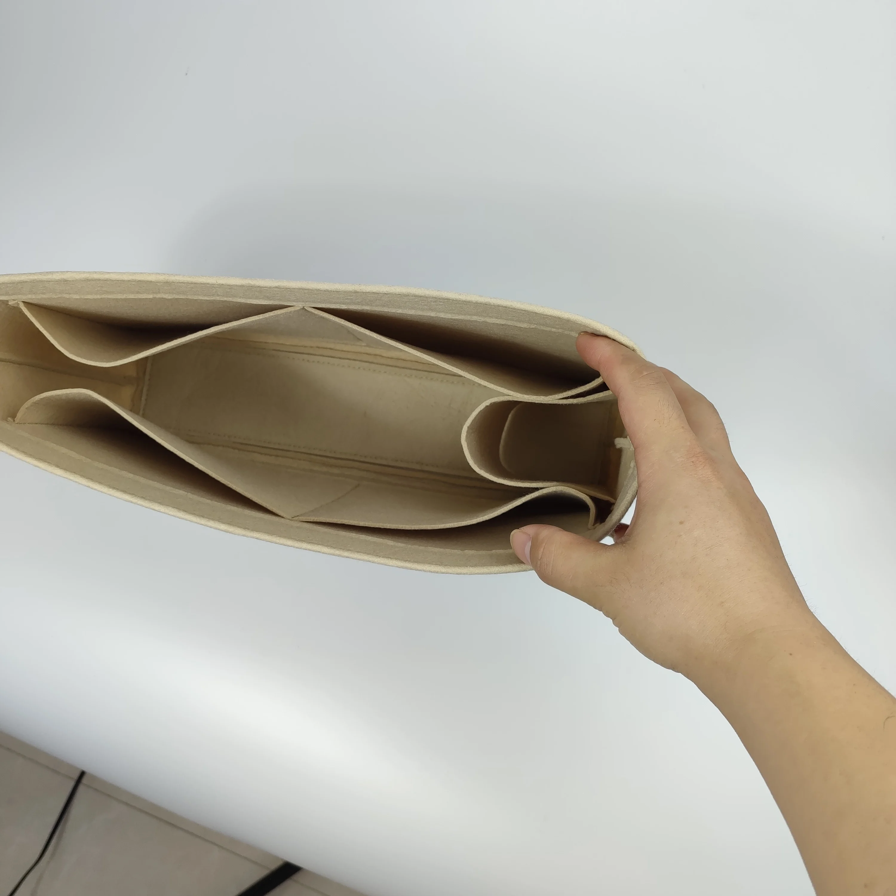 Handbag Organiser Divider Shaper Protector Purse insert Bag Organizer Fit for Luco Bag 40-46x30x10cm