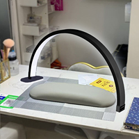 Fosoto Y10 40W LED Half Moon Lamp For Nails Beauty Salon Eyelash Extension Eyebrow Desk Lamp Manicure Nail Art Fill Light