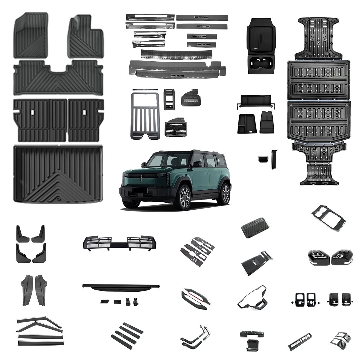 

Exterior Accessories for Chery Icar 03 Jaecoo J6 Accessory Truck Bed Rack Basket Single Side Step Ladder Skid Plate Side Step