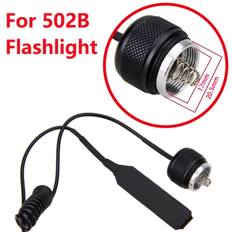 Flashlight Pressure Switch Controller For A100/501B/502B/C8/C8.2/C10/C11/C12/T67/710/802 Rat Mouse Torch Tail Switch For Hunting