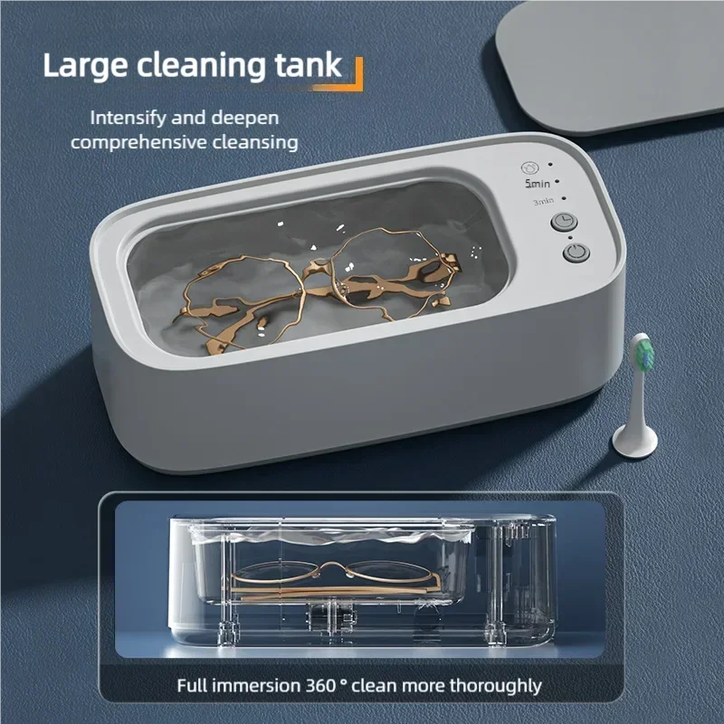 Xiaomi Ultrasonic 360° Cleaning Machine 45KHZ Jewelry Eyeglasses Watches Cleaner Timing For Watch Jewelry Makeup Tool Eyeglass