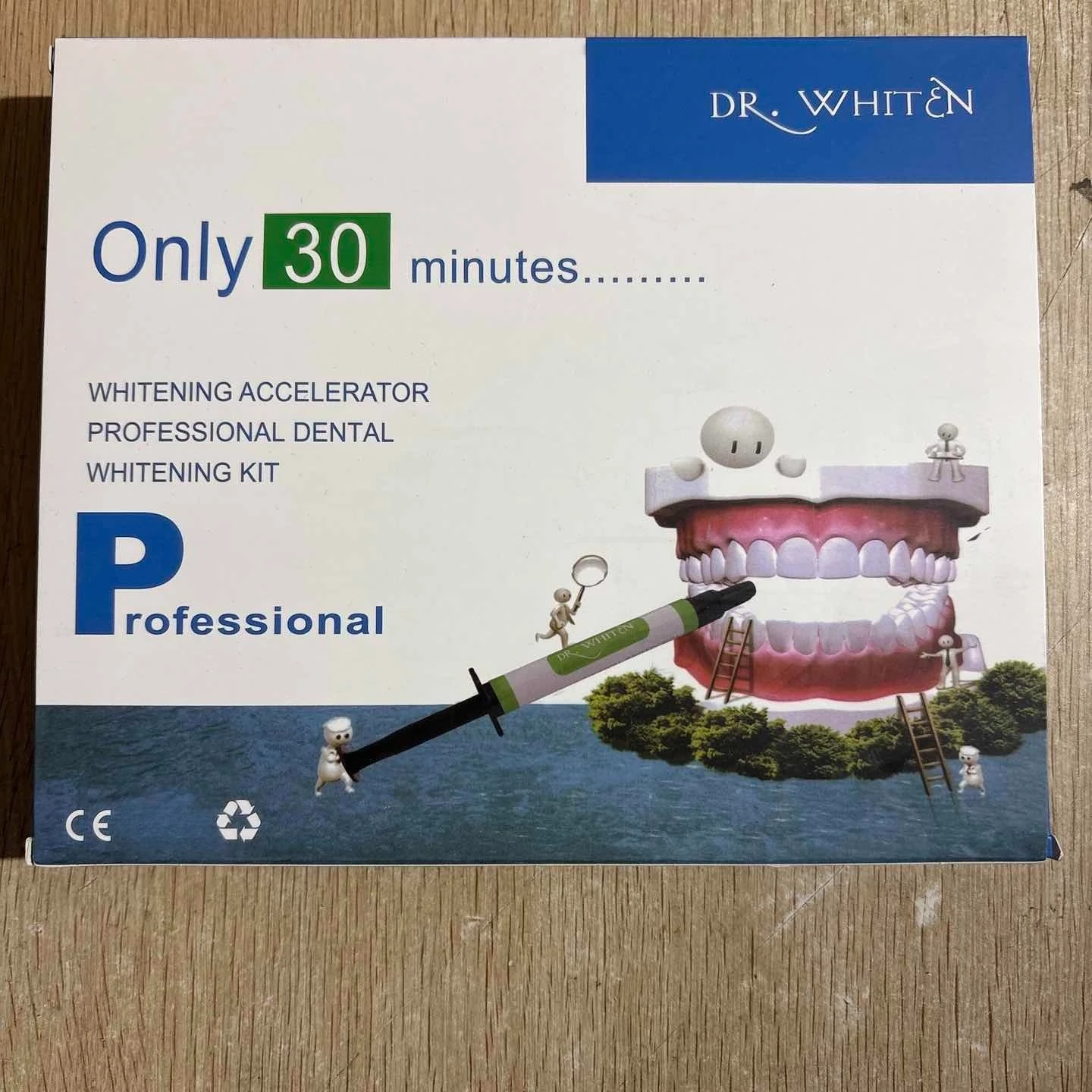 

Стоматологическая стоматология Dr. White Профессиональный набор для отбеливания зубов 35% отбеливающий гель с перекисью водорода Уход за полостью рта Удаление пятен на зубах