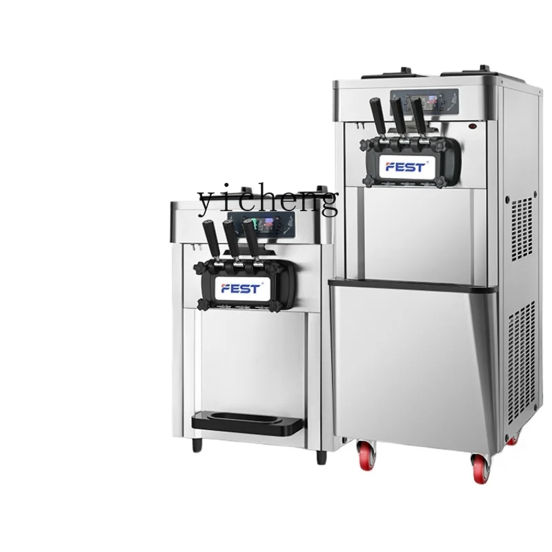 ZF Three-Color Ice Cream Machine Commercial Full-Automatic Sundae Making Machine Desktop Ice Cream Machine