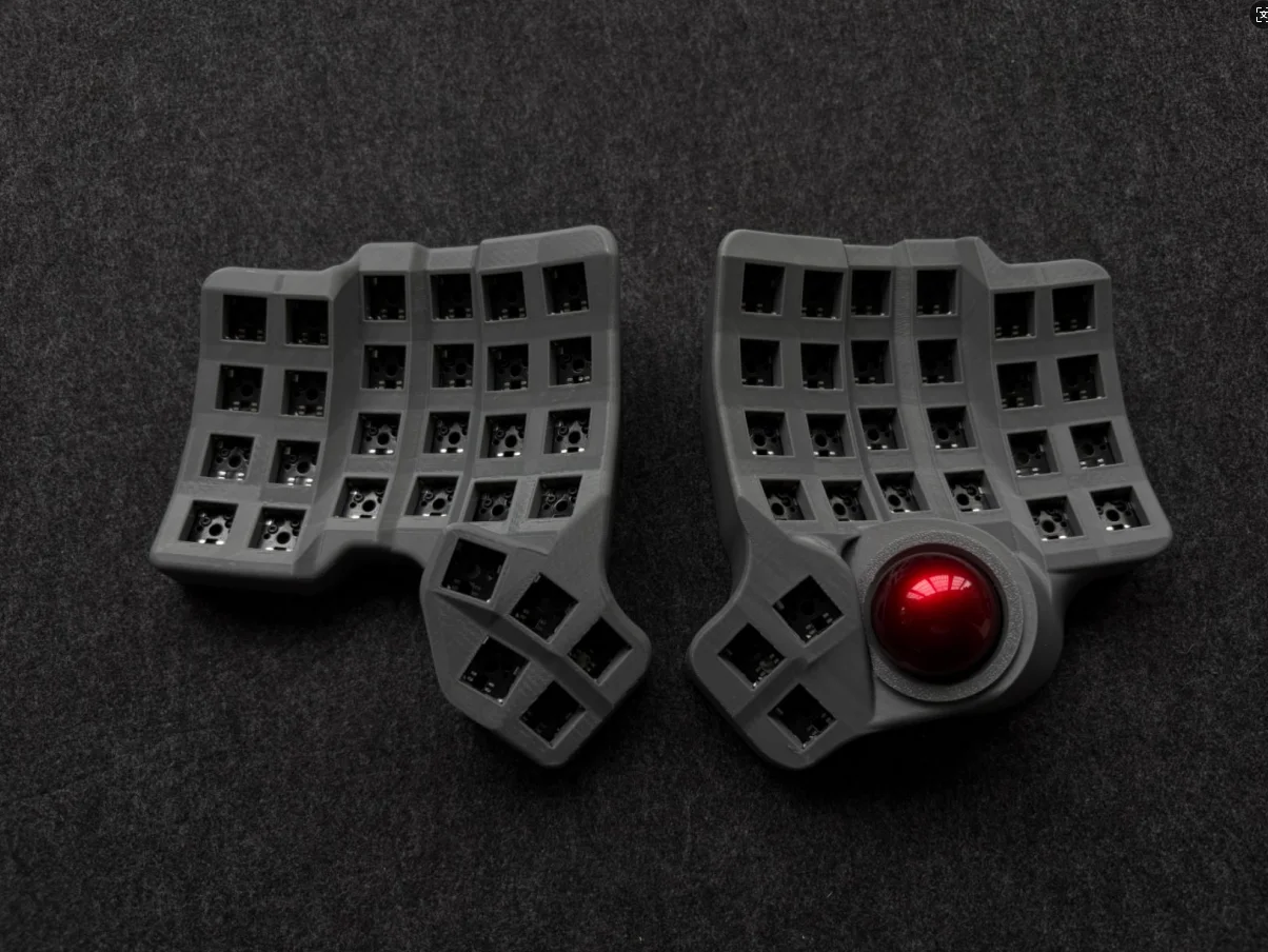 Weekin Charybdis Trackball Split Keyboard MK1 Mechanical Keyboards Kit Bluetooth Dual-Mode ZMK Wired QMK Hot Swap Gaming Custom