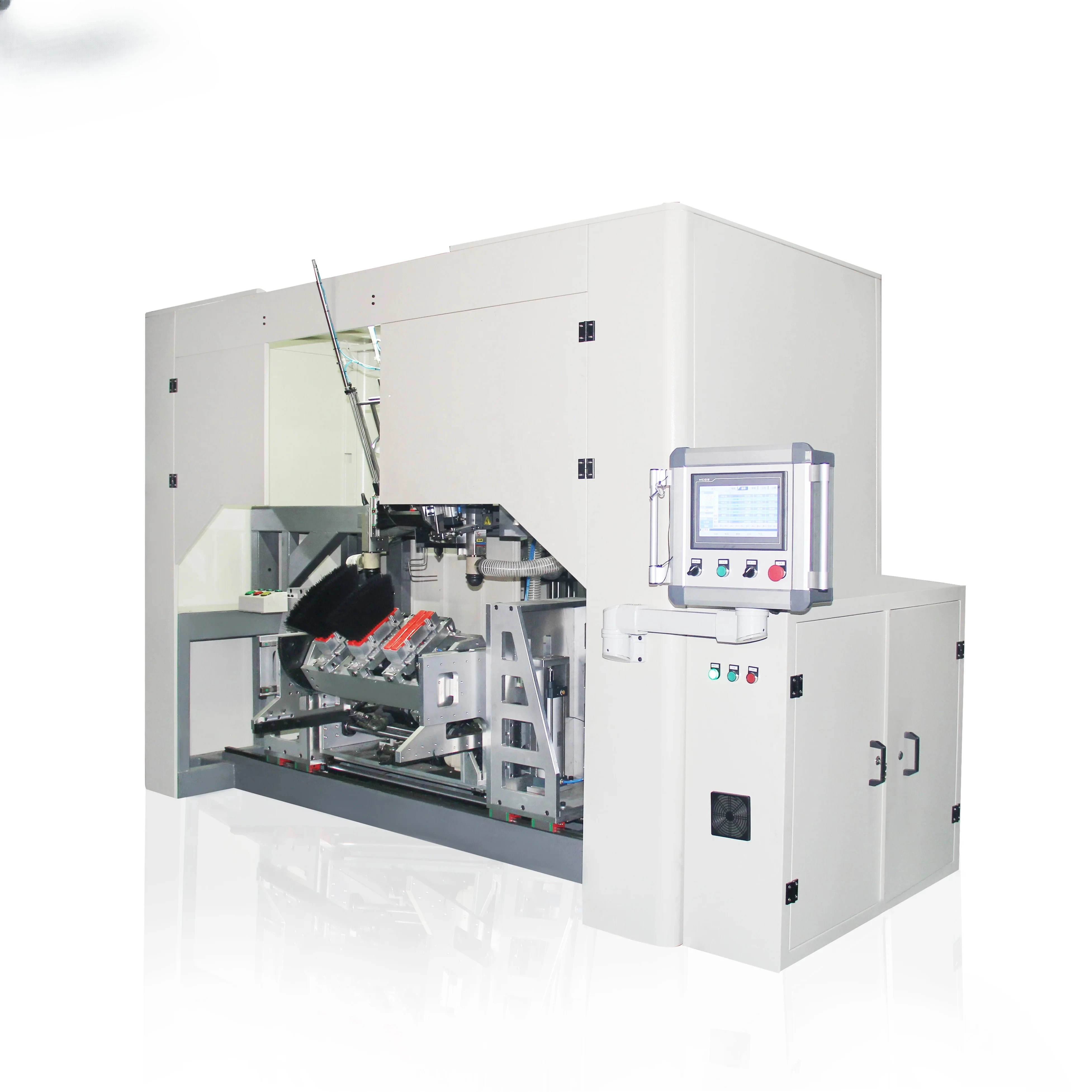 High Production 5 Axis 2 Drilling And 1 Tufting Automatic Plastic Broom Making Machine For Making Brooms