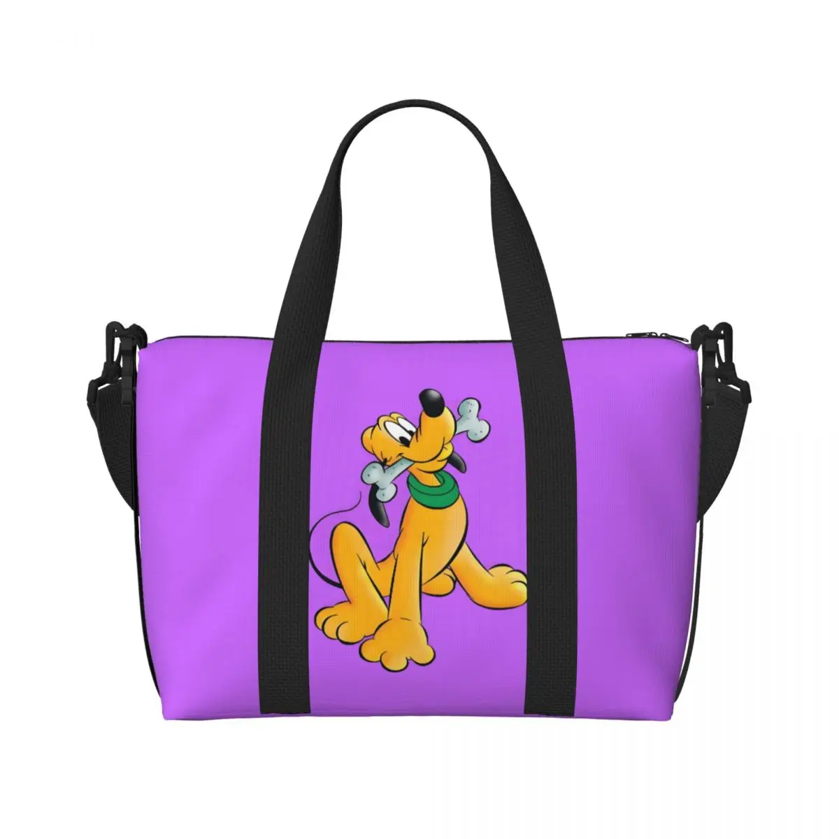 

Custom Pluto Tote Bag for Women Big Capacity Kawaii Dog Gym Beach Travel Bags