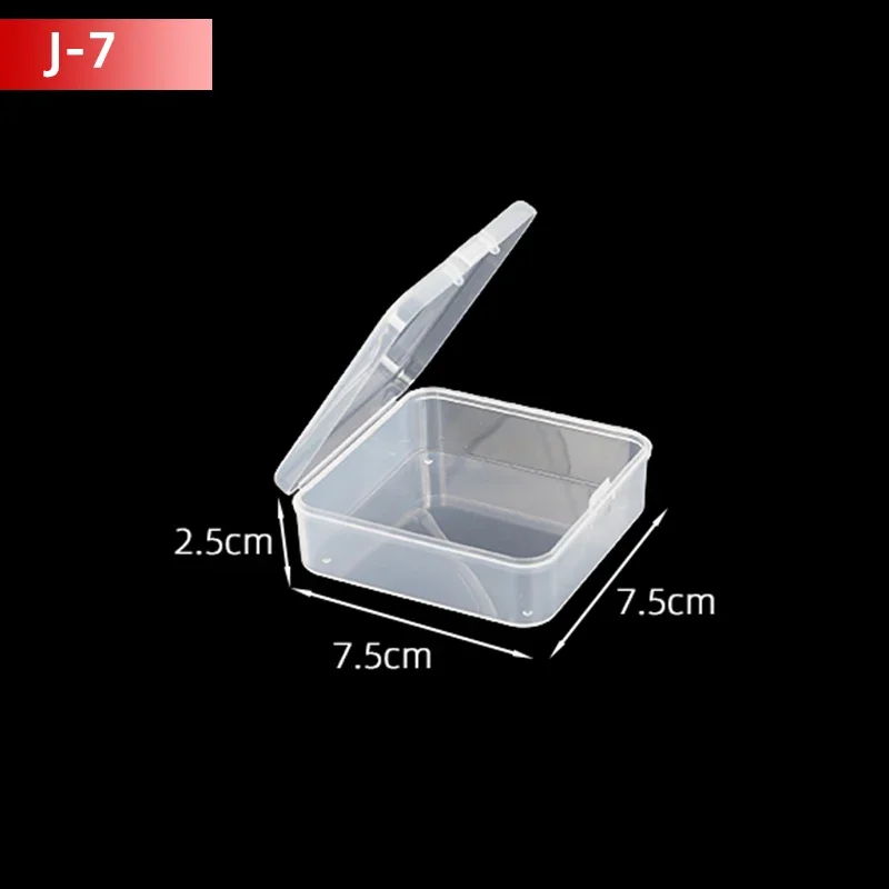 5 stks/10 stks PP Opbergdoos Mini Transparante Plastic Case Container Vierkante Rechthoek Verpakking voor Sieraden Kralen kleine Items