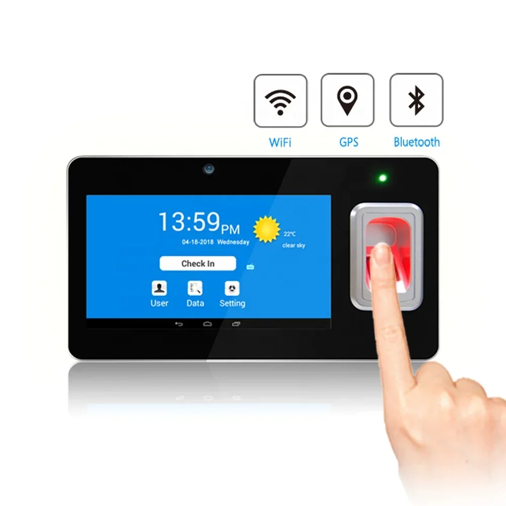 

Android fingerprint RFID card Time Attendance Terminal with WIFI and GPS(GT168)