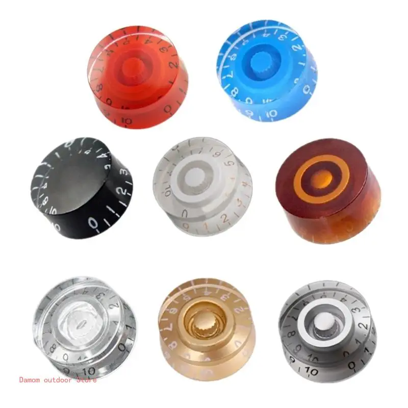 4Pcs Jazzes Bass Knobs Concentric Knobs Bass Effect Button Control Turning Knobs