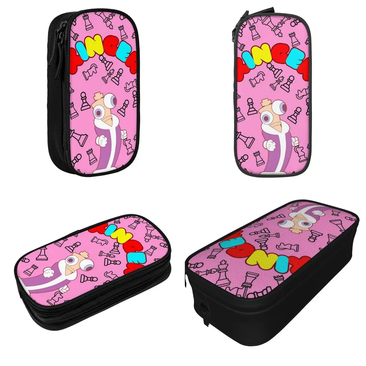 Lovely The Amazing Digital Circus Pencil Case Pencilcases Pen Box Kids Large Storage Bag Students School Zipper Accessories