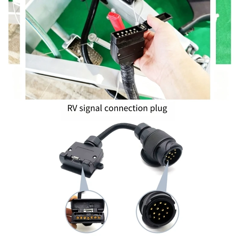 Trailer Wiring Adapter 12V Electrical Part with Flexible Cable for Truck Towing Light Hookup and Trailer Wiring Repair U