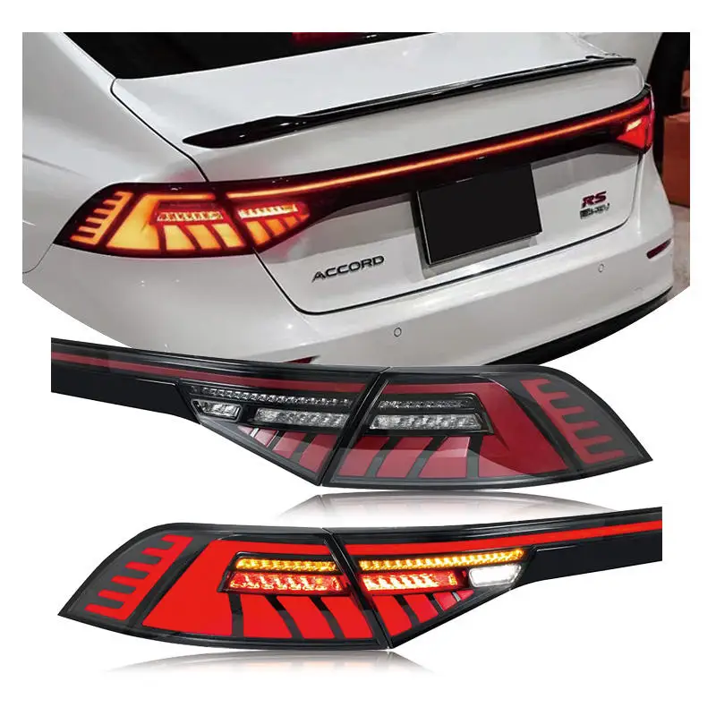 

LED Tail Lights for Honda Accord 2023 2024 2025 11Th Sedan Start-up Animation Sequential Indicator Rear Lamps Assembly