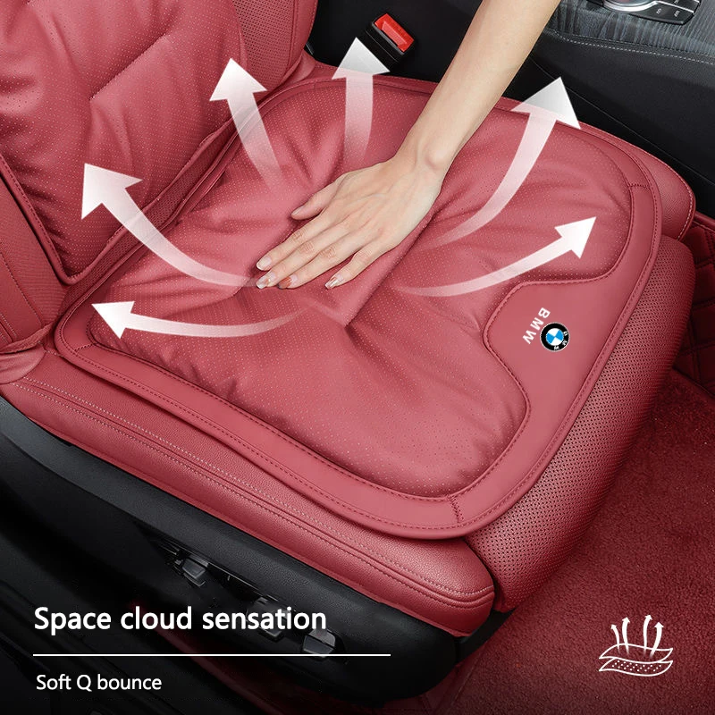 Car Breathable Seat Plush Cushion Velvet Pad Rear Seat Cover Stickers For BMW X5 X6 F30 F34 F20 G20 G30 F15 F16 1 3 5 7 Series view 4