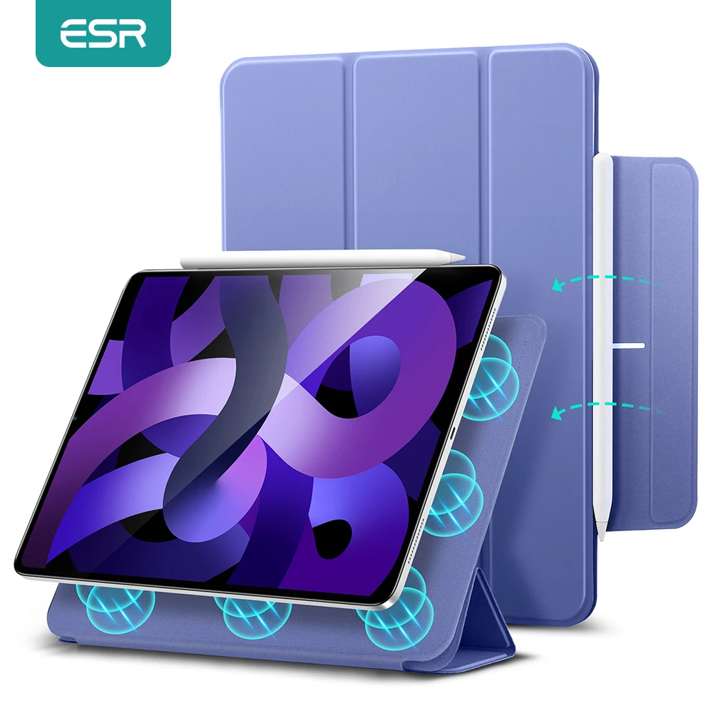 

ESR for iPad Air 5 Case 2022 Magnetic Pencil Holder Case for iPad Air 4 10.9 Pro 11 2018 Smart Cover for iPad Air 5 4 Case 2020