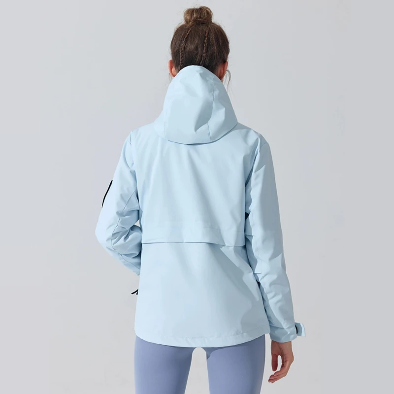 

Autumn Winter Hiking Jackets Windproof Waterproof Warm Jacket Outdoor Oversized Hoodies 2Pcs Hiking Outerwear Running Tops Coats