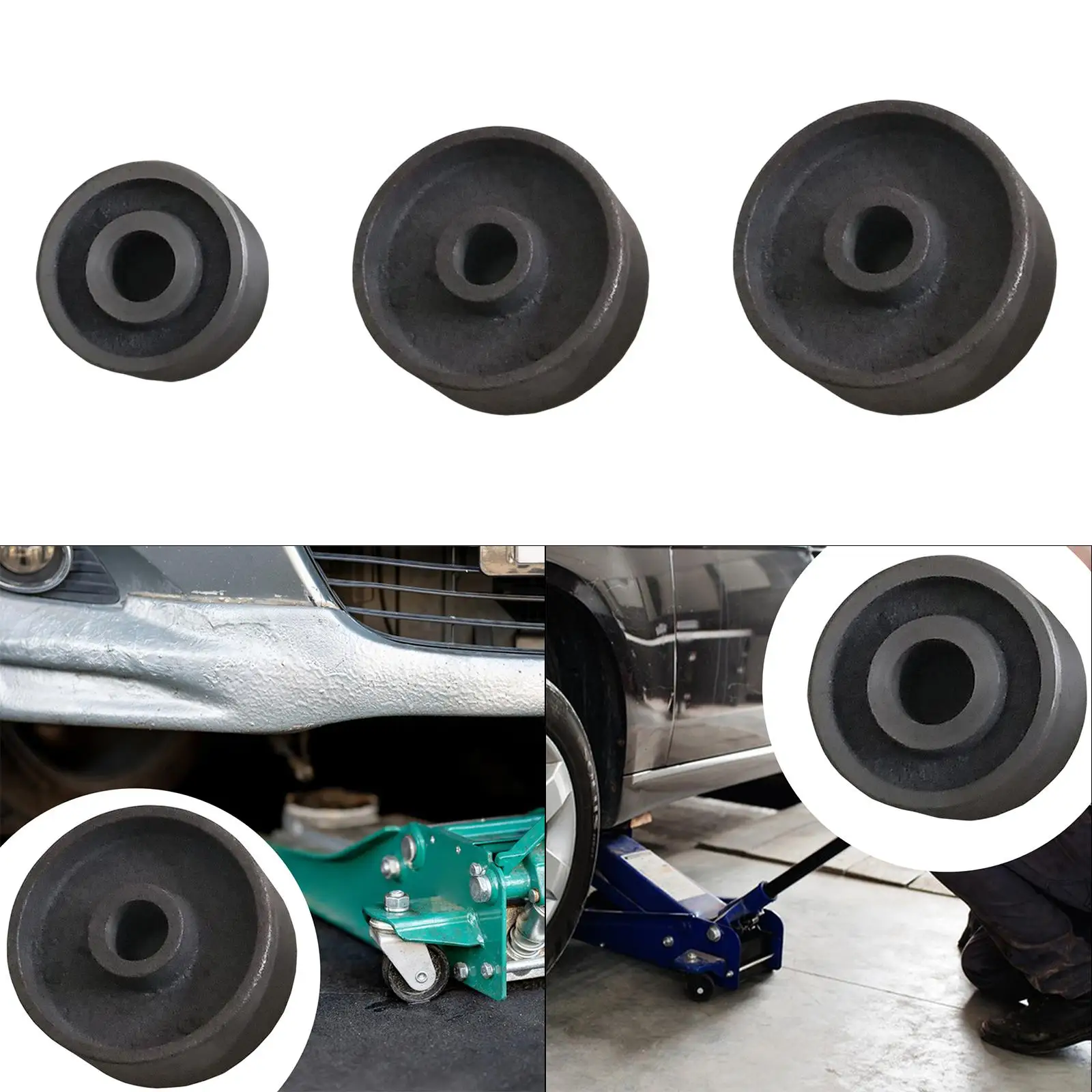 

Front Wheel Replace Parts Auto Accessories with 20mm Hole Replacement for 3T Hydrauli Horizontal Jack Black Simple Assembly