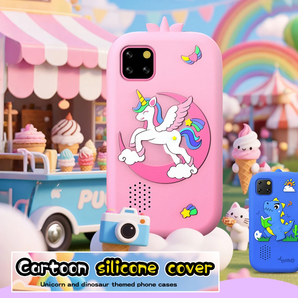 2.8 Polegada telefone de brinquedo infantil interativo smartphone com câmera telefone da criança com câmera dupla para idades de 3-7 jogo leitor de música