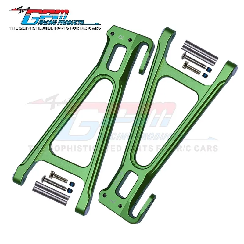 Brazo de suspensión inferior trasero de aluminio GPM 8633+8634 para Traxxas E-Revo 2.0 86086-4