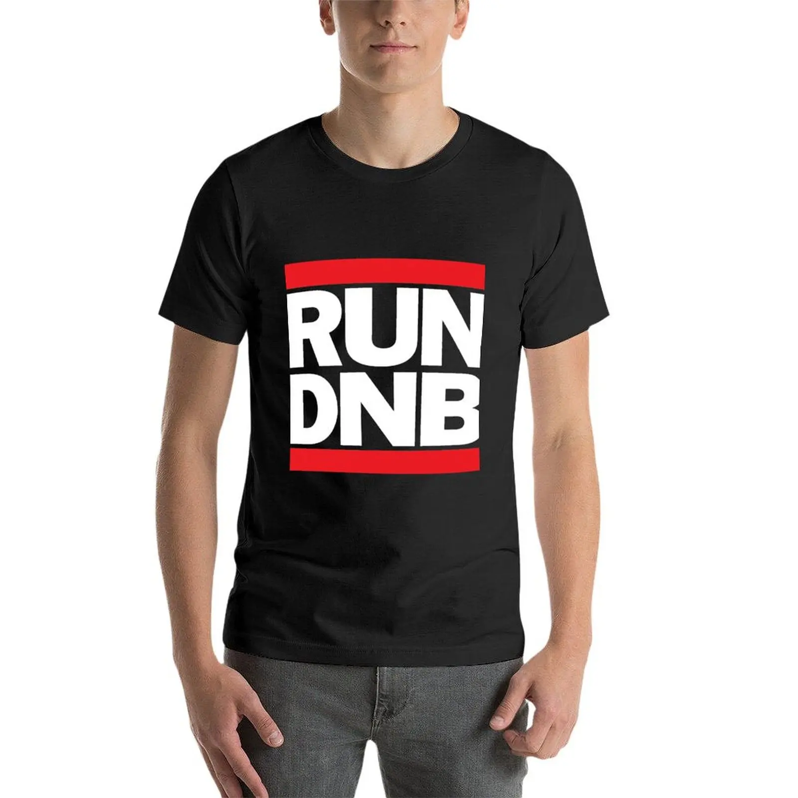 T-shirt RUN DNB magliette carine ventagli sportivi t-shirt grafiche da uomo oversize semplici