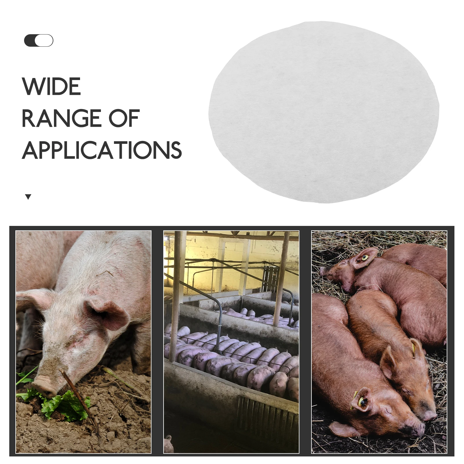 

100Pcs Artificial Filter Paper Thickened Pig Filtering One-Time Use Farming Supplies Filter Paper