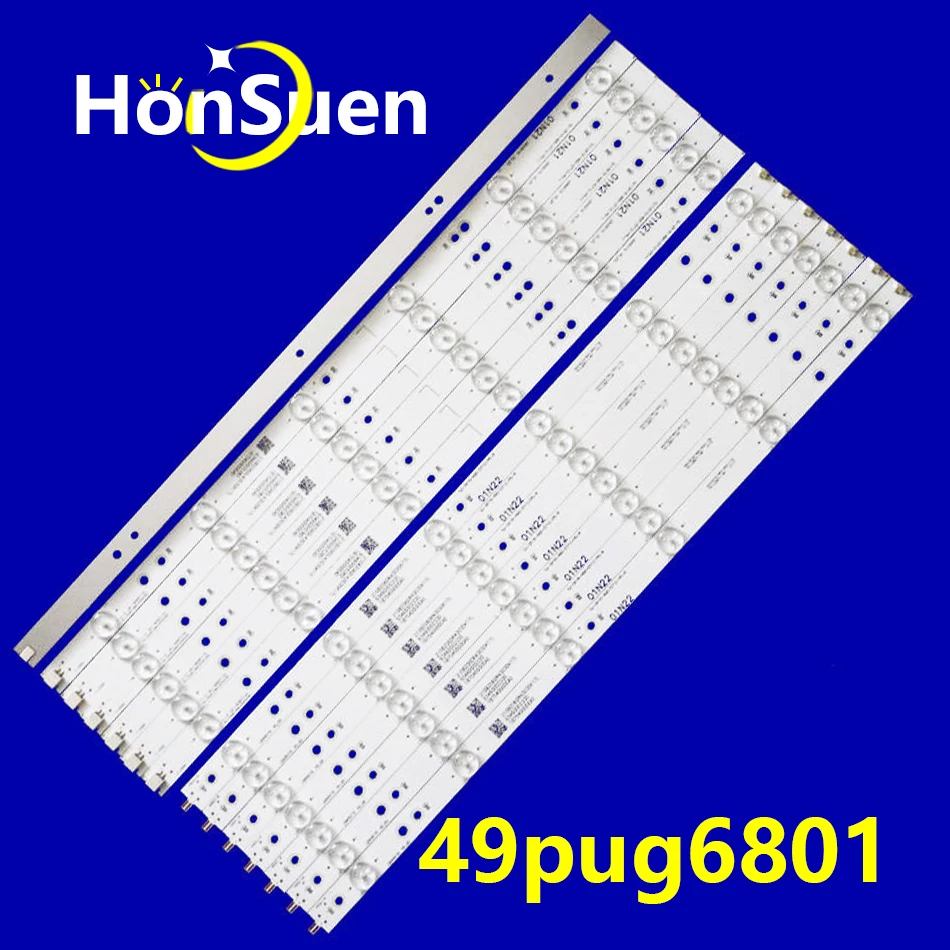 Kit de tira retroiluminação LED 49pug6801, 14pcs