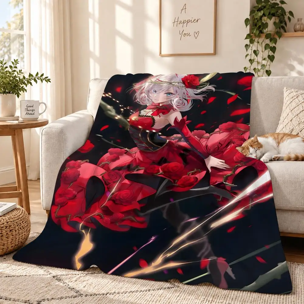 Takt Op. Destiny Throw 240g Lightweight Flannel Blanket, Soft Skin Throw Blanket for Sofa Bedroom