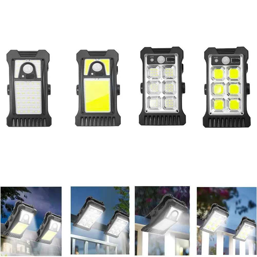 

Waterproof Solar Clip Light Body Sensor Super Bright Solar Garden Lamp 3 Modes Easy To Install LED Wall Light Courtyard