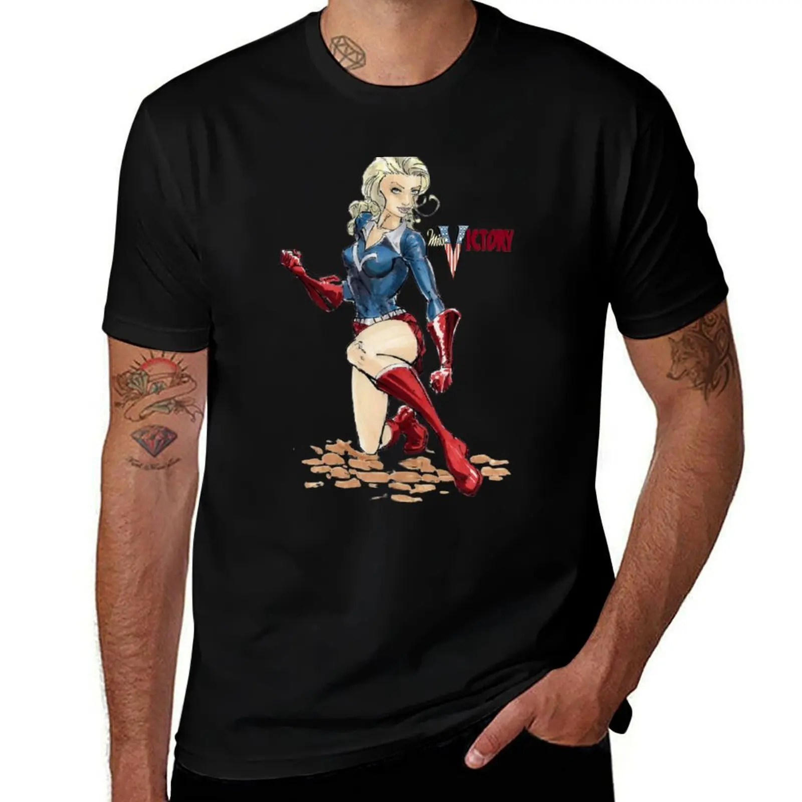 Miss Victory T-Shirt Heavy Duty Casual Work Tee