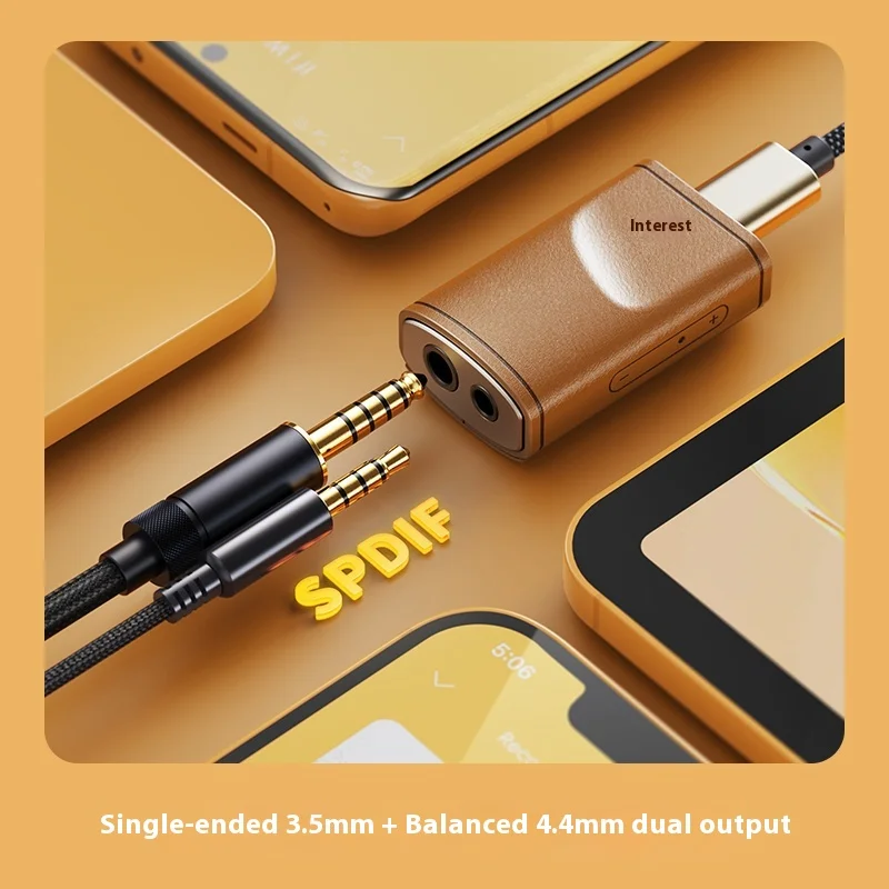 FiiO Snow Sky Melody Decoding Earphone Amplifier Portable Dual Decoding DAC10 Segment PEQ Tuning Lossless DSD Small Tail Decoder