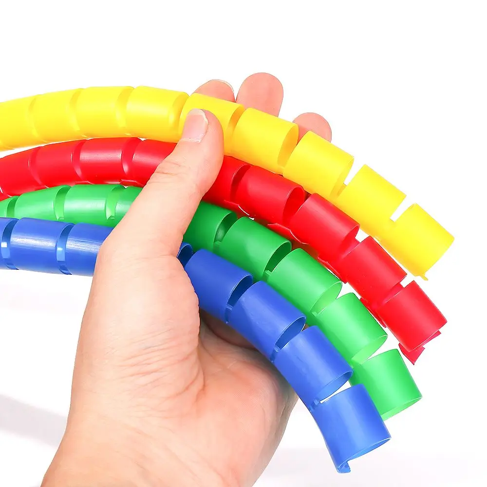 Kabelhülsen, Kabelhalter, Wickelrohr, Drahtschutz, Leitungsorganisator, spiralförmiger Draht-Organizer, Rohrschutz