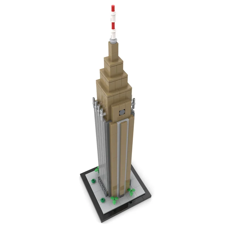 

Изготовленные на заказ MOC строительные блоки, игрушка, серия небоскребцев, здание, Токио, масштабная модель 1:800, 485 шт., креативная собранная игрушка, праздничный подарок для