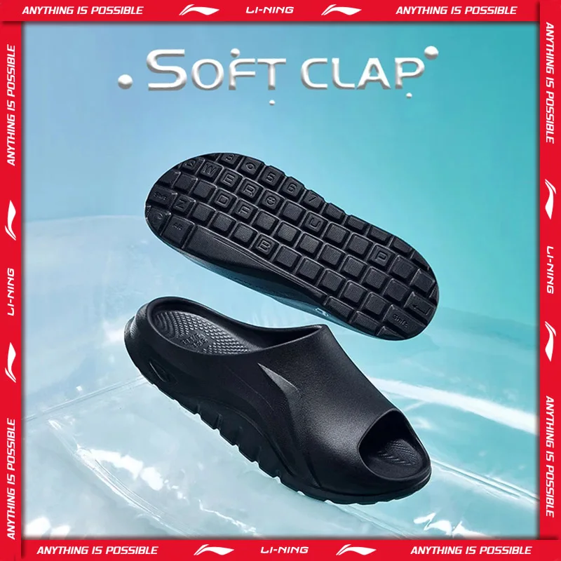 Li-Ning Unisex E-SPORTS CLAP Slippers Comfortable Lightweight Fashionable LiNing Men Women SOFT CLAP AGAV003