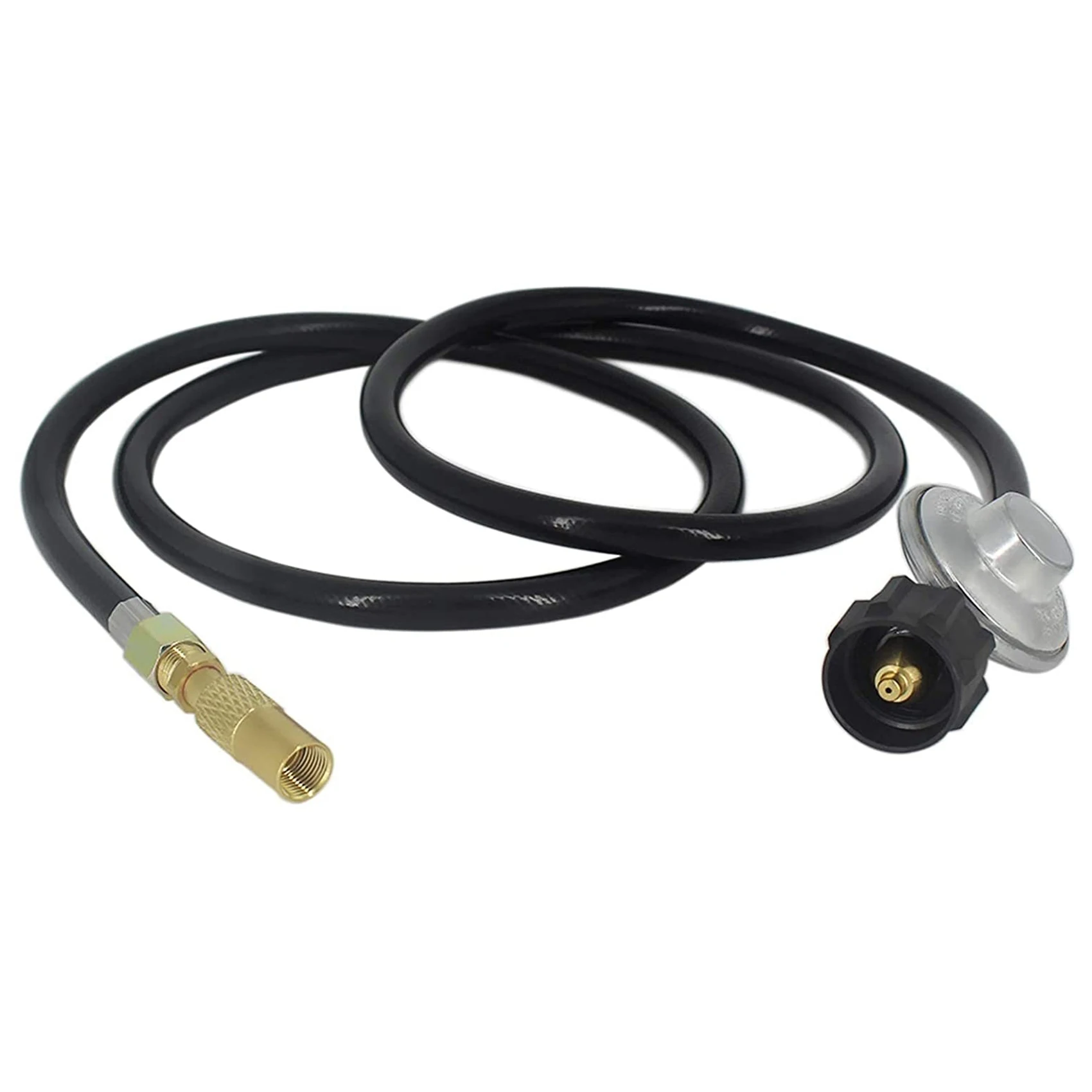 ABSS-5Ft Propane Adapter Hose And Regulator Replacement Kit For Roadtrip Grills,QCC1 Low-Pressure Propane Adapter