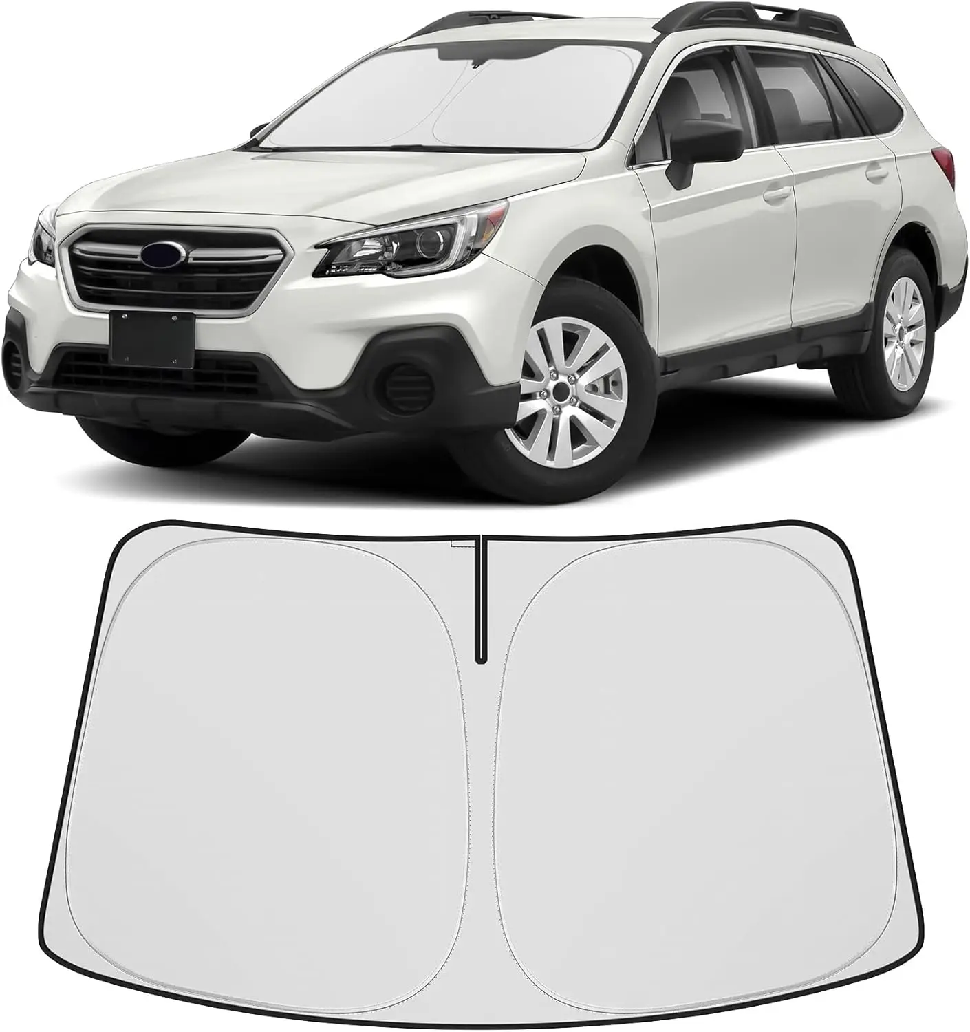 Windshield Sun Shade Compatible For Subaru Outback 2015 2019 SUV, Sun Visor Accessories Sunshade Shield Protector