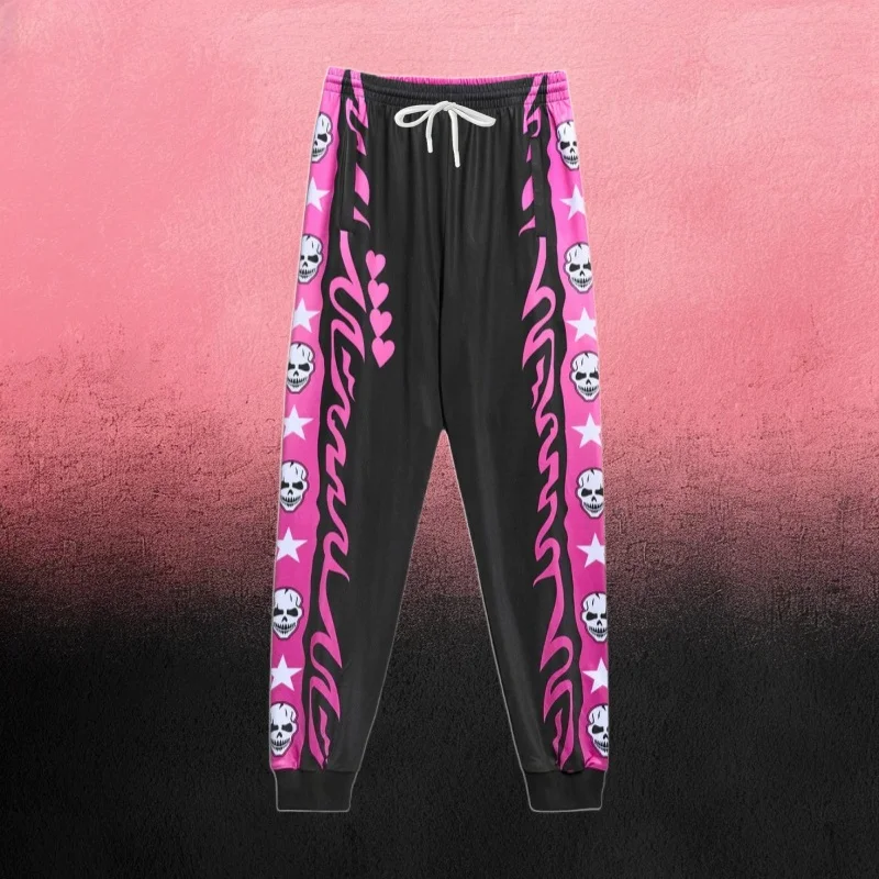 Modische Hosen aus elastischem Stoff für Herren und Damen, Bret Hart Royal Rumble Hitman Hosen, atmungsaktiv, schnelltrocknend. – Detail 7