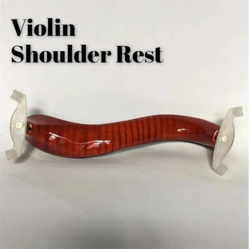 Solid Wood Violin Shoulder Pad Thickened Durable S-shaped Large Arc Violin Shoulder Rest Sturdy Musical Instrument Accessories