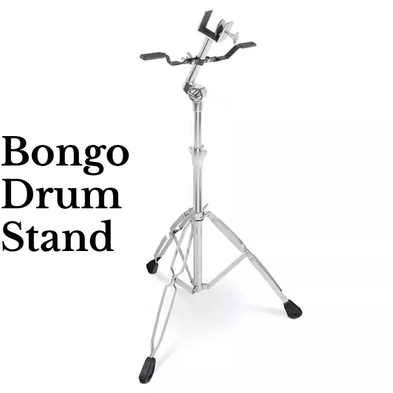 Steel Bongo Drum Stand High-quality Convenient Non-slip Stable Adjustable Rotatable Bongo Stand Musical Instrument Accessories