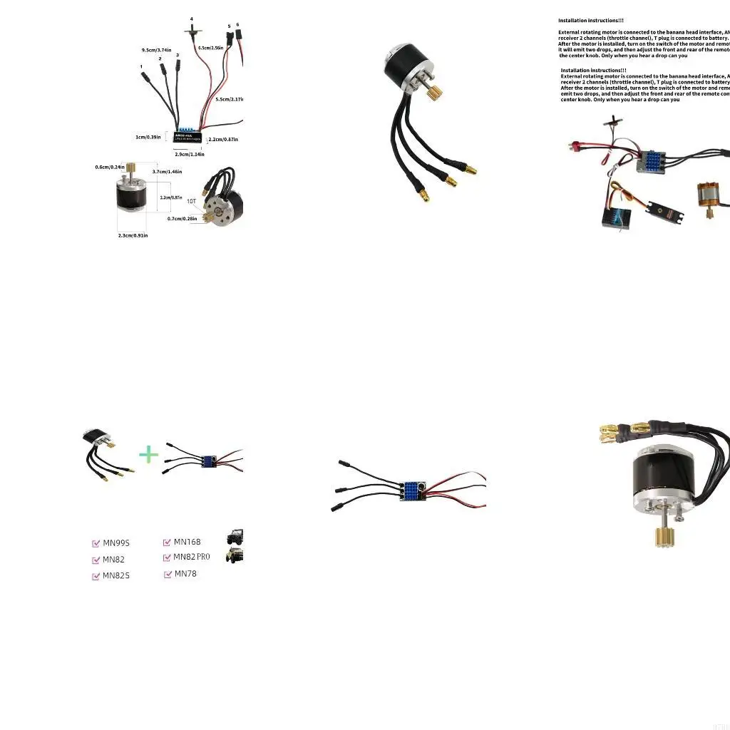 

97be Высокие выступления бесщеточные моторные и модифицированные наборы автомобиля ESC для модели дистанционного управления