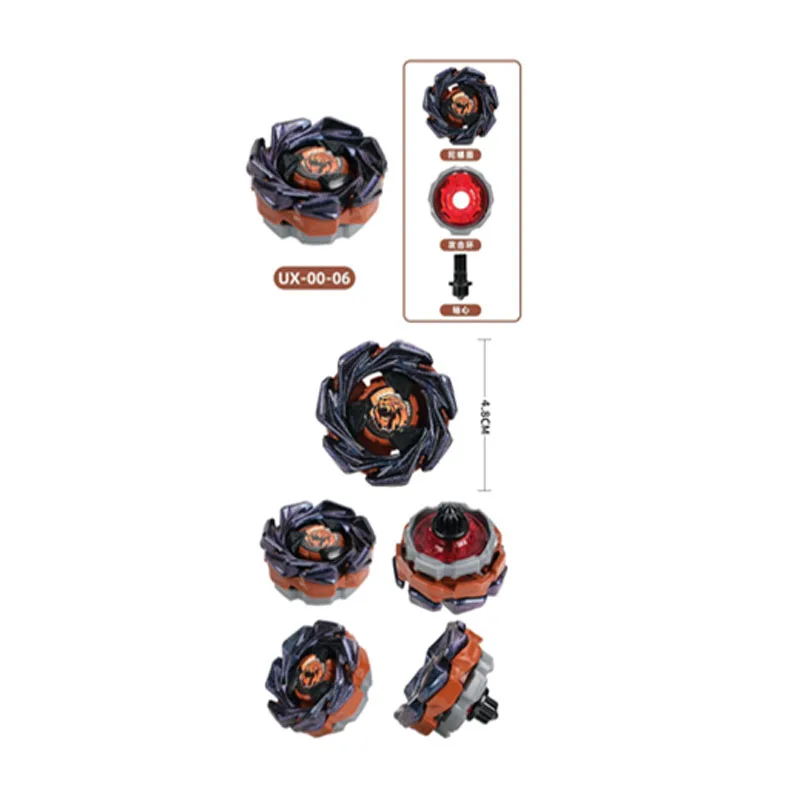 Trottole in metallo serie UX UX0005 UX0008 Set da battaglia ad alte prestazioni con lanciatori di precisione Combat Arena