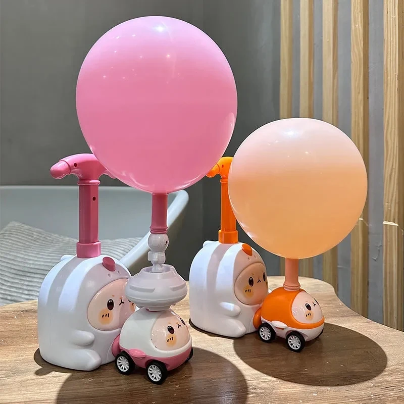 

Two-in-one New Power Balloon Car Toy Inertial Power Balloon launcher Education Science Experiment Puzzle Fun Toys for Children