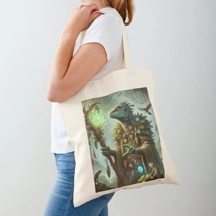 Lizardfolk Druid Tote Bag Women bags bags luxury women shopping trolley bag tote bag men's